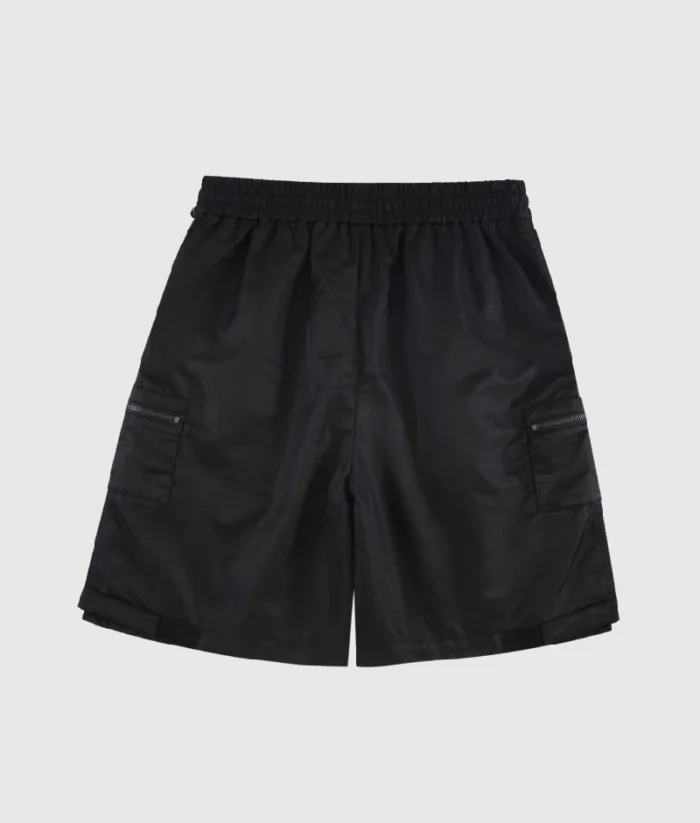 Unknown London Embroidered Nylon Shorts Black/UnknownLondons.Uk