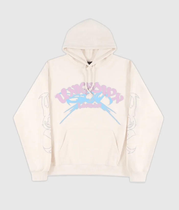 Unknown Puff Print Logo Hoodie Pink